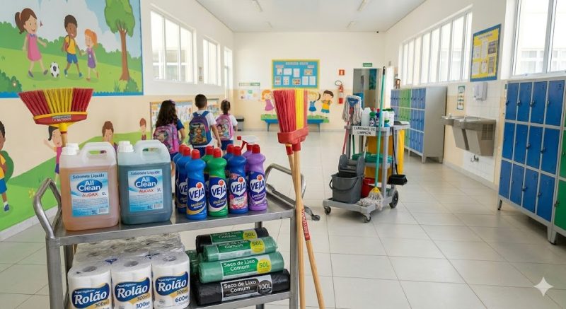 Escolas, faculdades e creches demandam produtos seguros, em grandes volumes e com custo controlado.